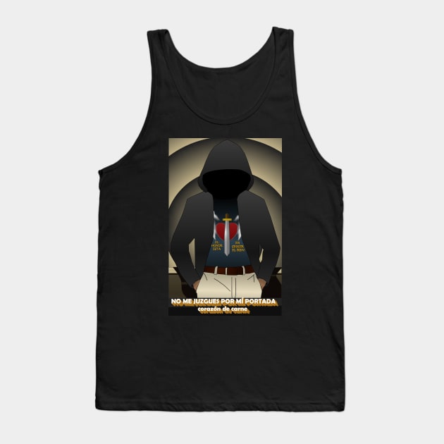 Don't judge me by my cover, heart of meat. Tank Top by ivProducts